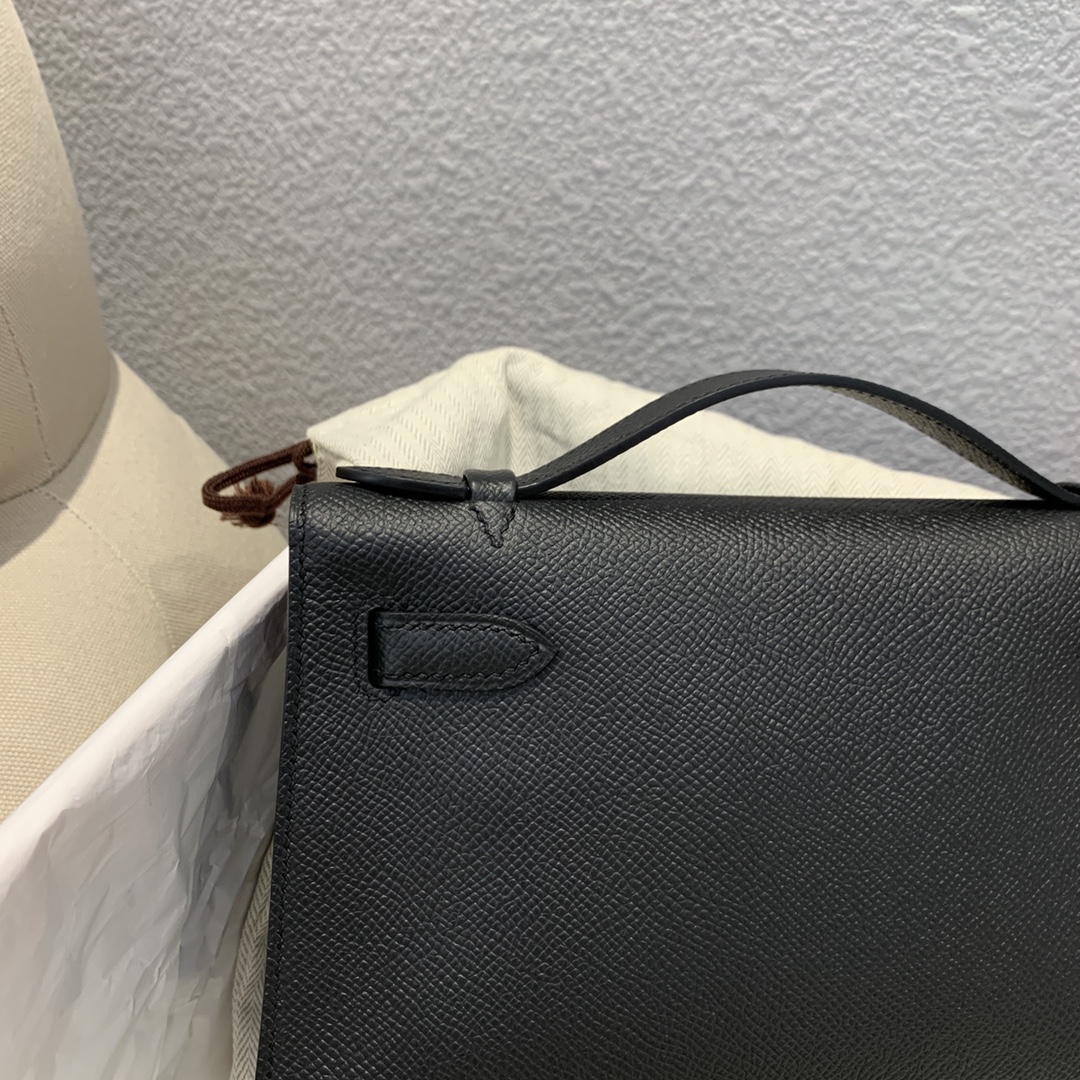 에르메스 미니 켈리백22 블랙 은장 앱송